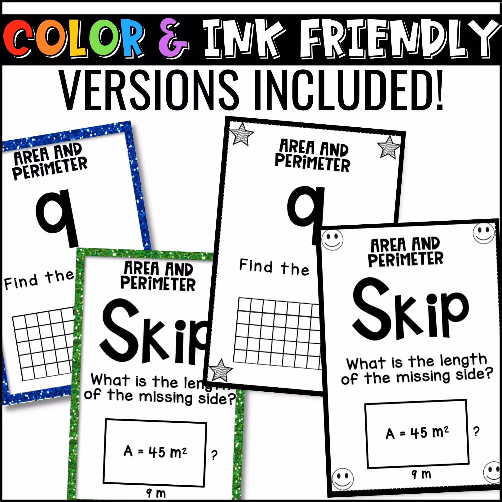 Area and Perimeter U-Know Math Review Game (2)