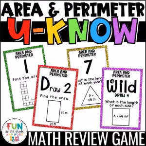 U-Know Area and Perimeter Review Game
