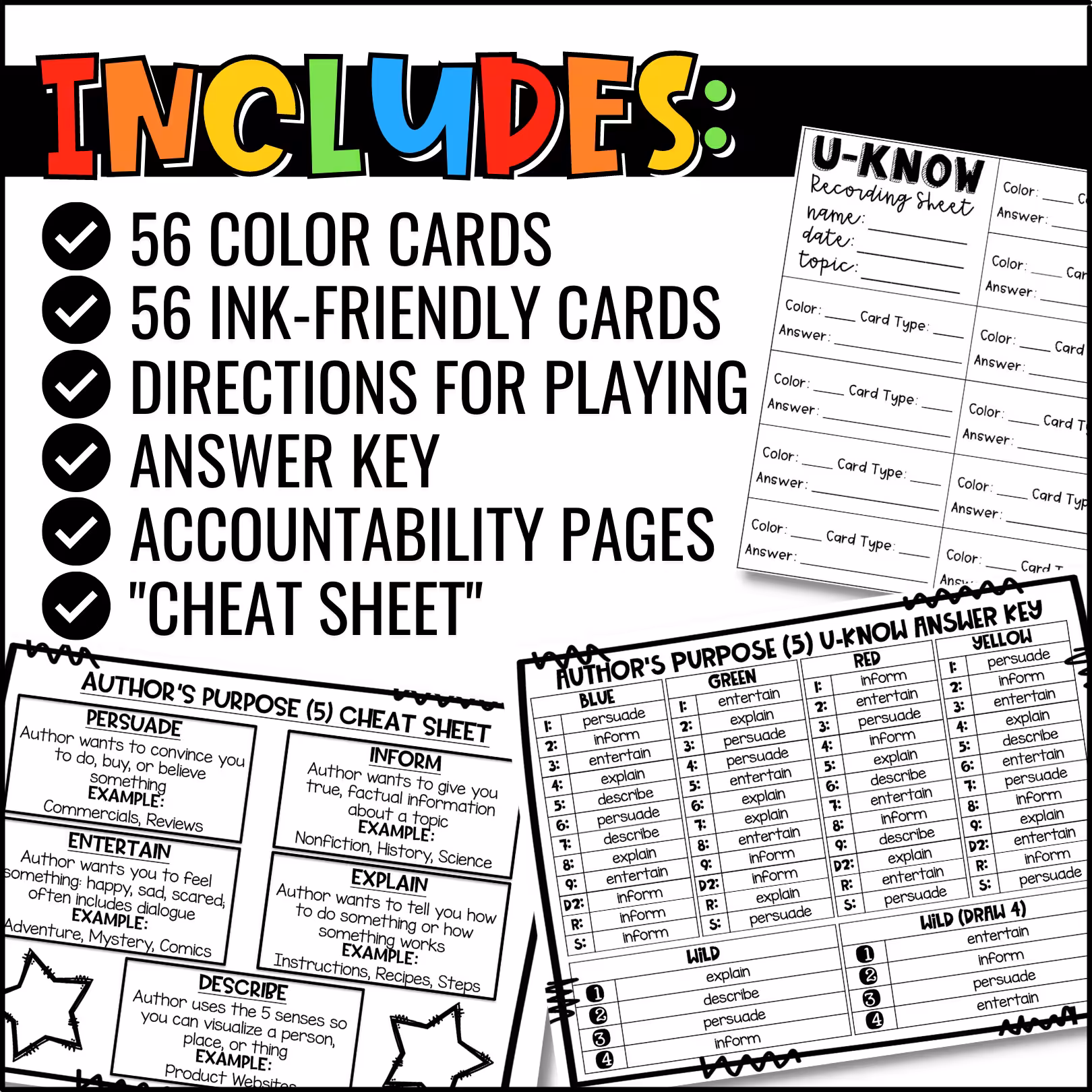 Authors Purpose 5 Types U-Know Review Game (4)