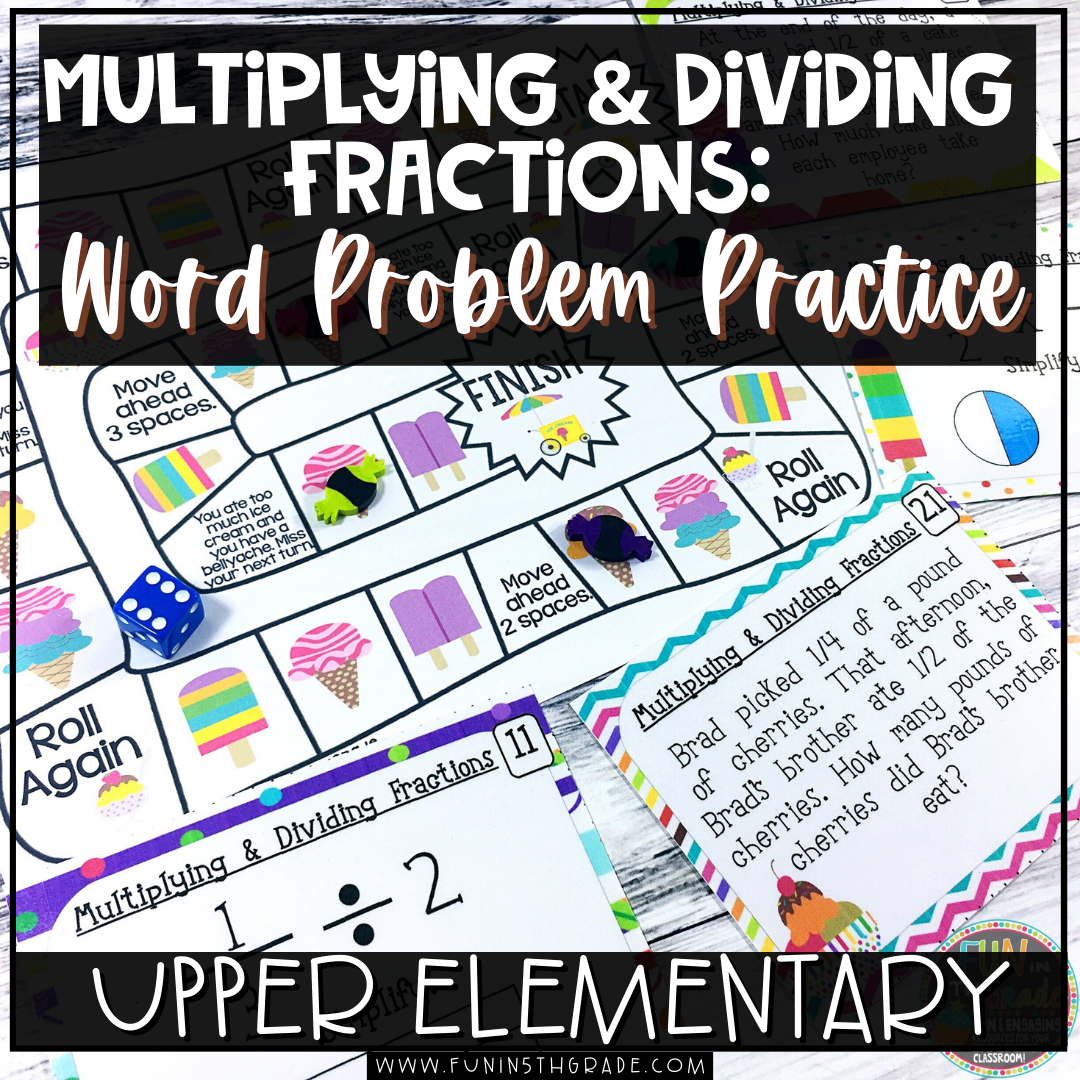 Multiplying and Dividing Fractions: Word Problems Practice Blog Image