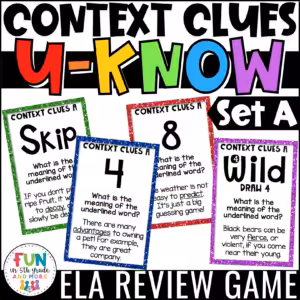 U-Know Context Clues Review Game