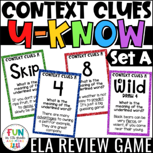 U-Know Context Clues Review Game