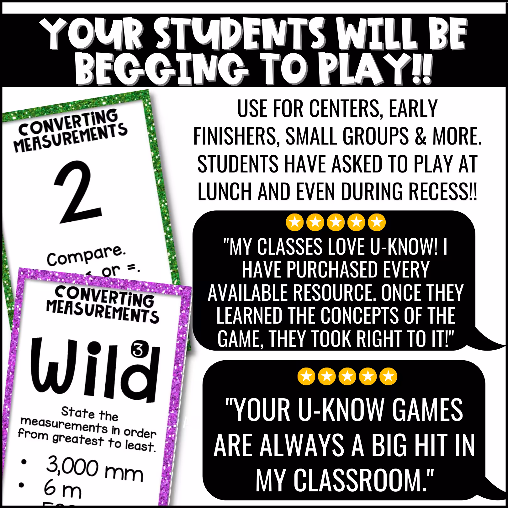 Converting Measurements U-Know Math Review Game (5)
