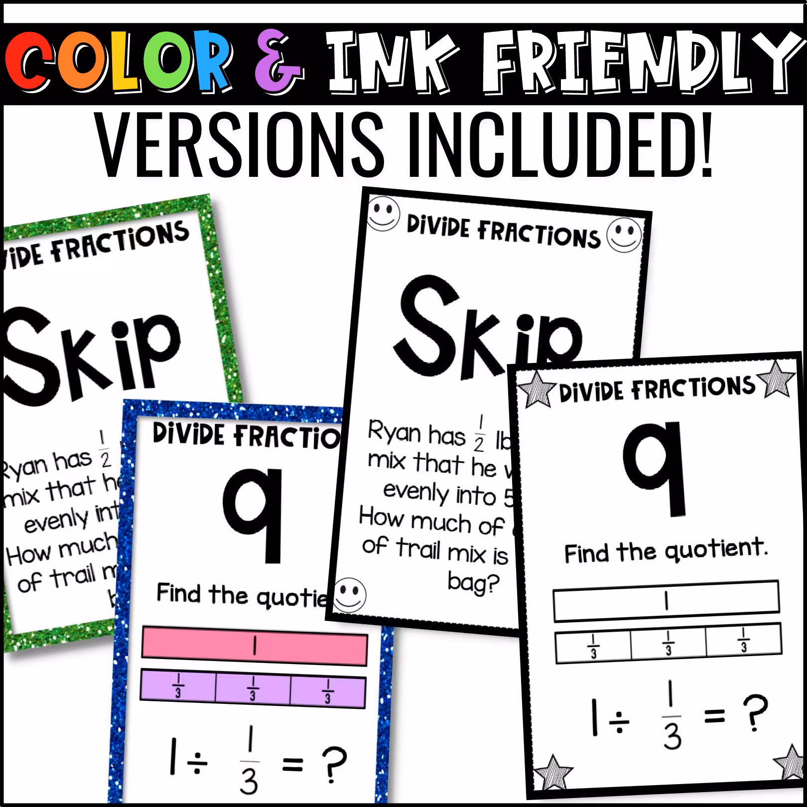 Dividing Fractions U-Know Math Review Game (2)