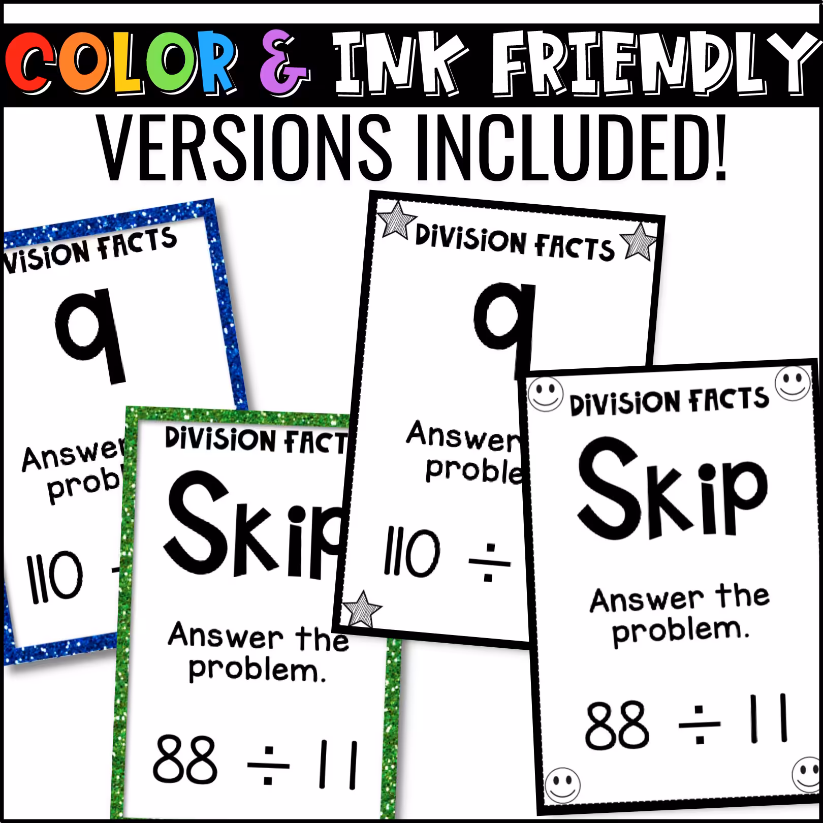 Division Facts U-Know Math Review Game (2)