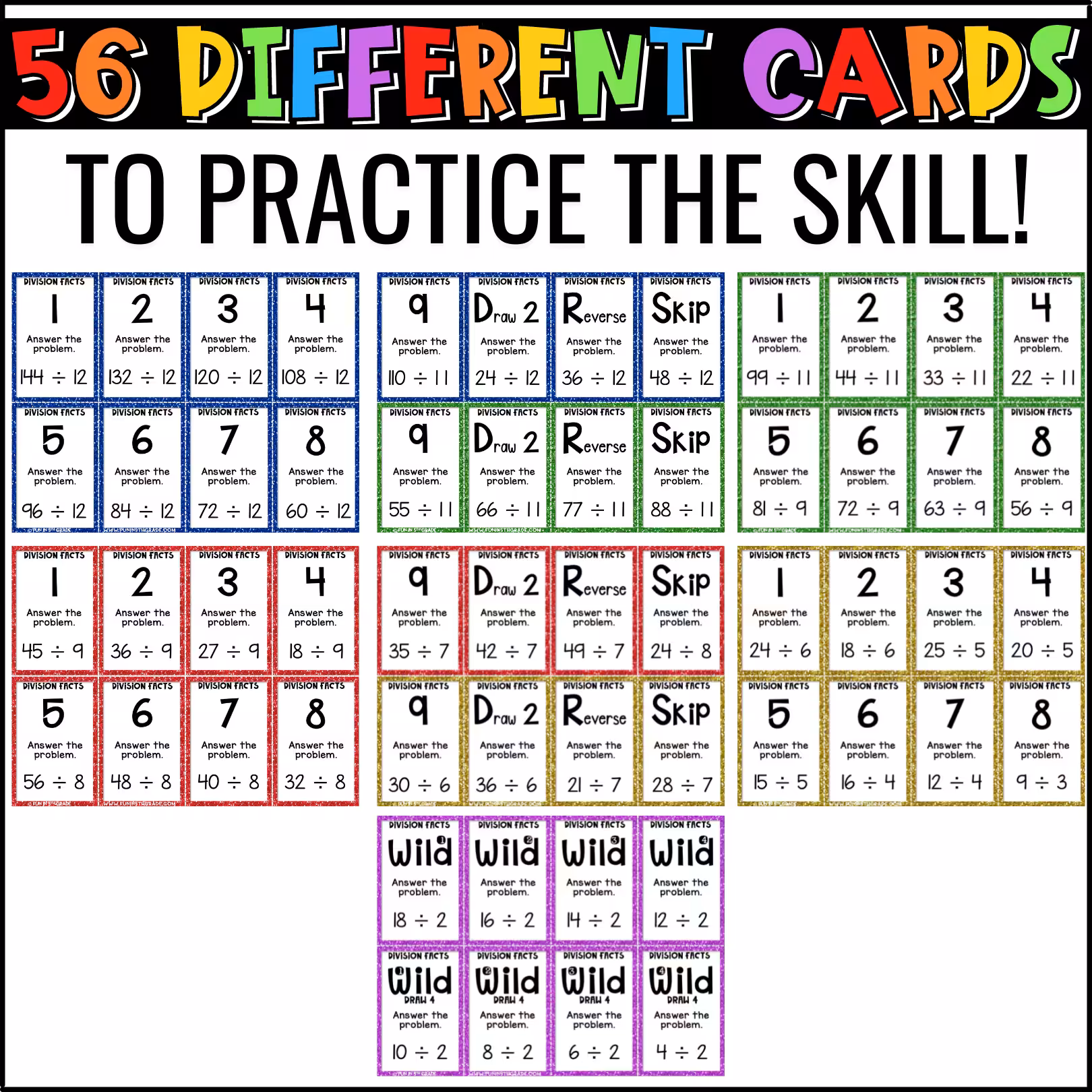 Division Facts U-Know Math Review Game (3)