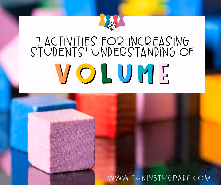 Activities for Increasing Students' Understanding of Volume Facebook Image