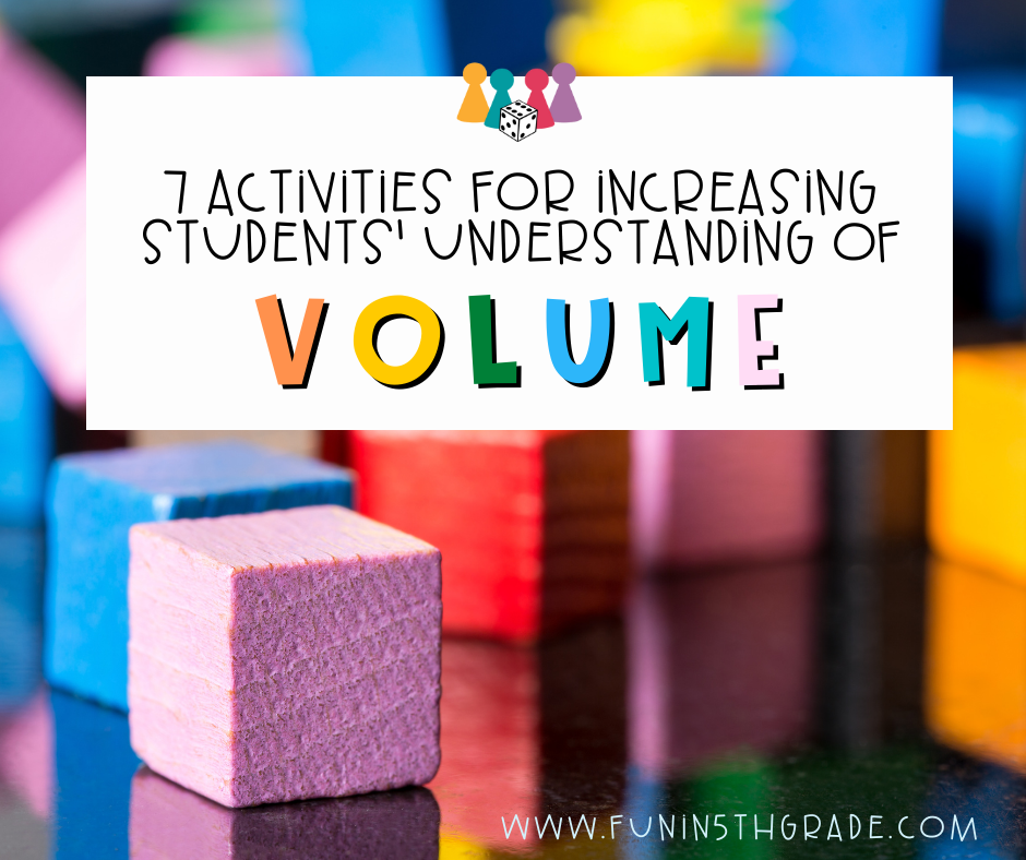 Activities for Increasing Students' Understanding of Volume Facebook Image