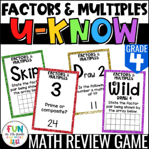U-Know Factors and Multiples Game