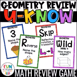 U-Know Geometry Review Game