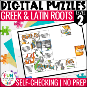 Greek and Latin Roots Review Puzzles