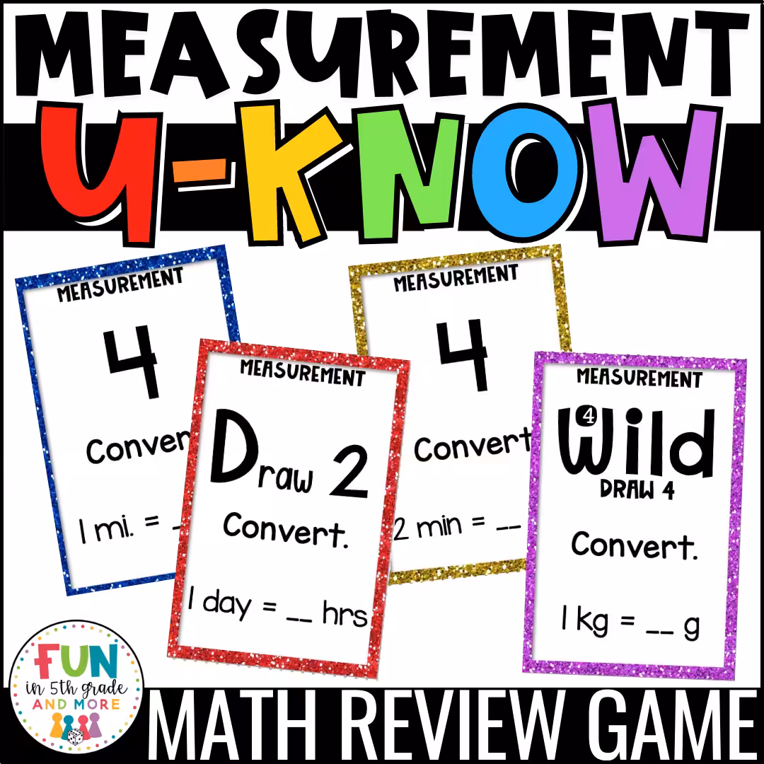 U-Know Measurement Conversions Review Game