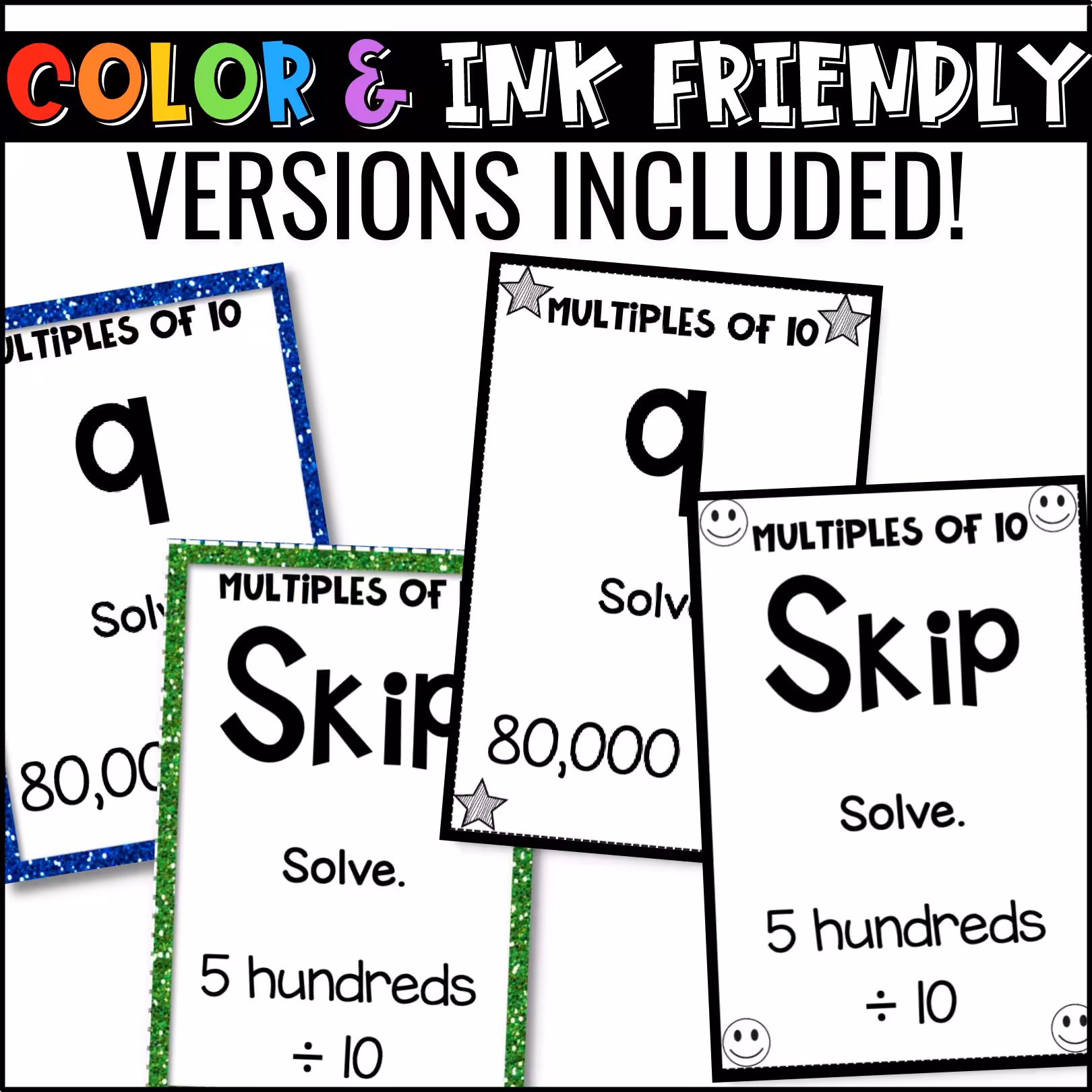 Multiples of 10 U-Know Math Review Game (2)
