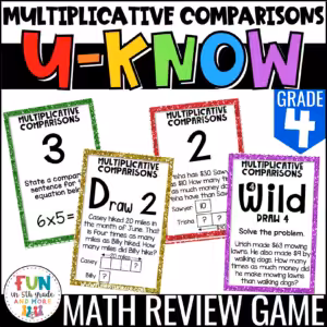 U-Know Multiplicative Comparisons Game