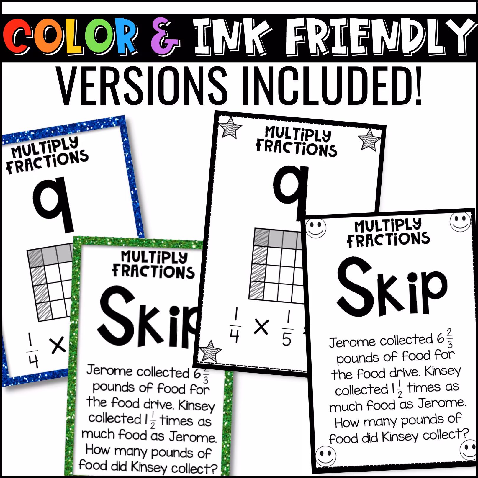 Multiplying Fractions U-Know Math Review Game (2)