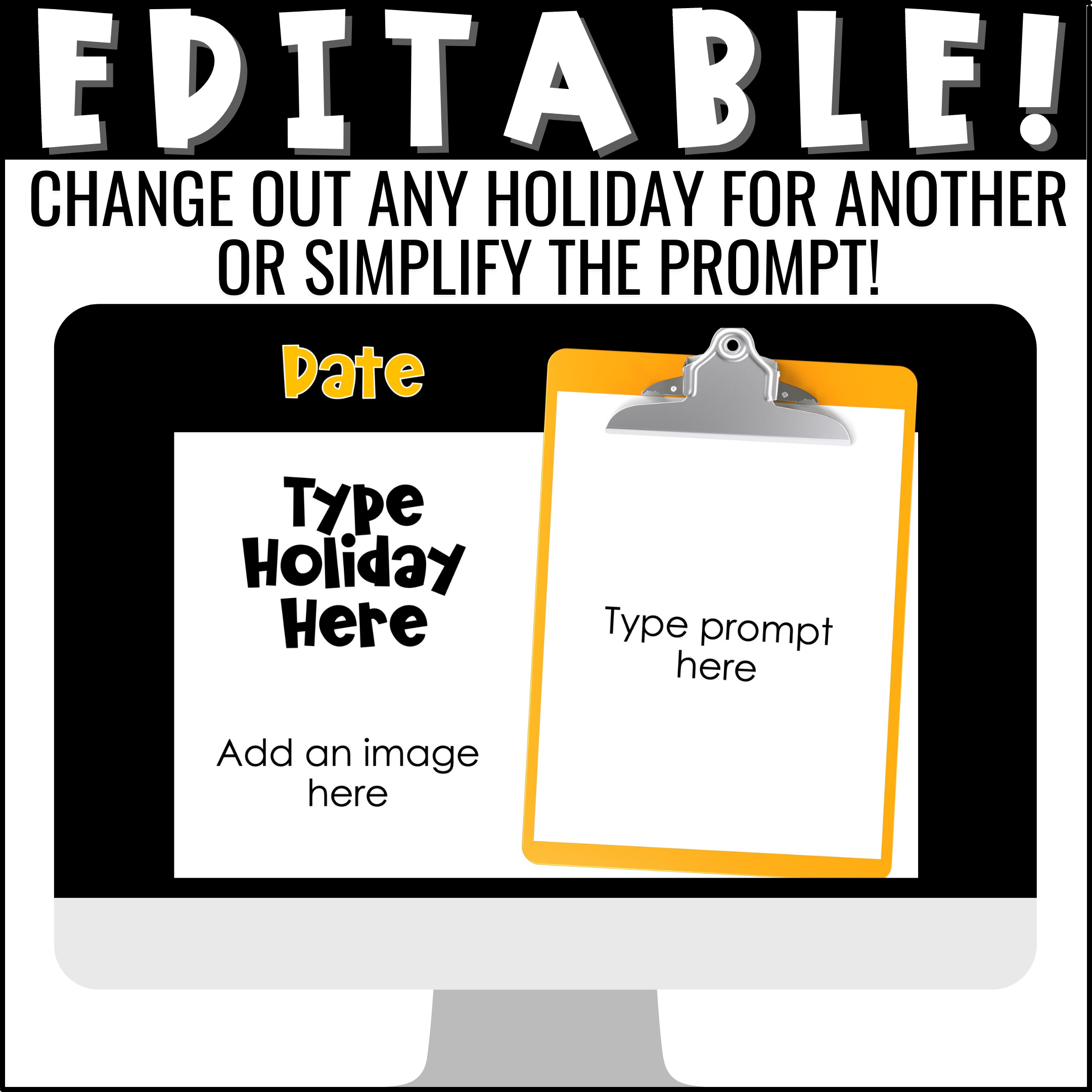 October Holiday of the Day Writing Prompts (4)