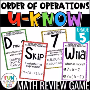 U-Know Order of Operations Game