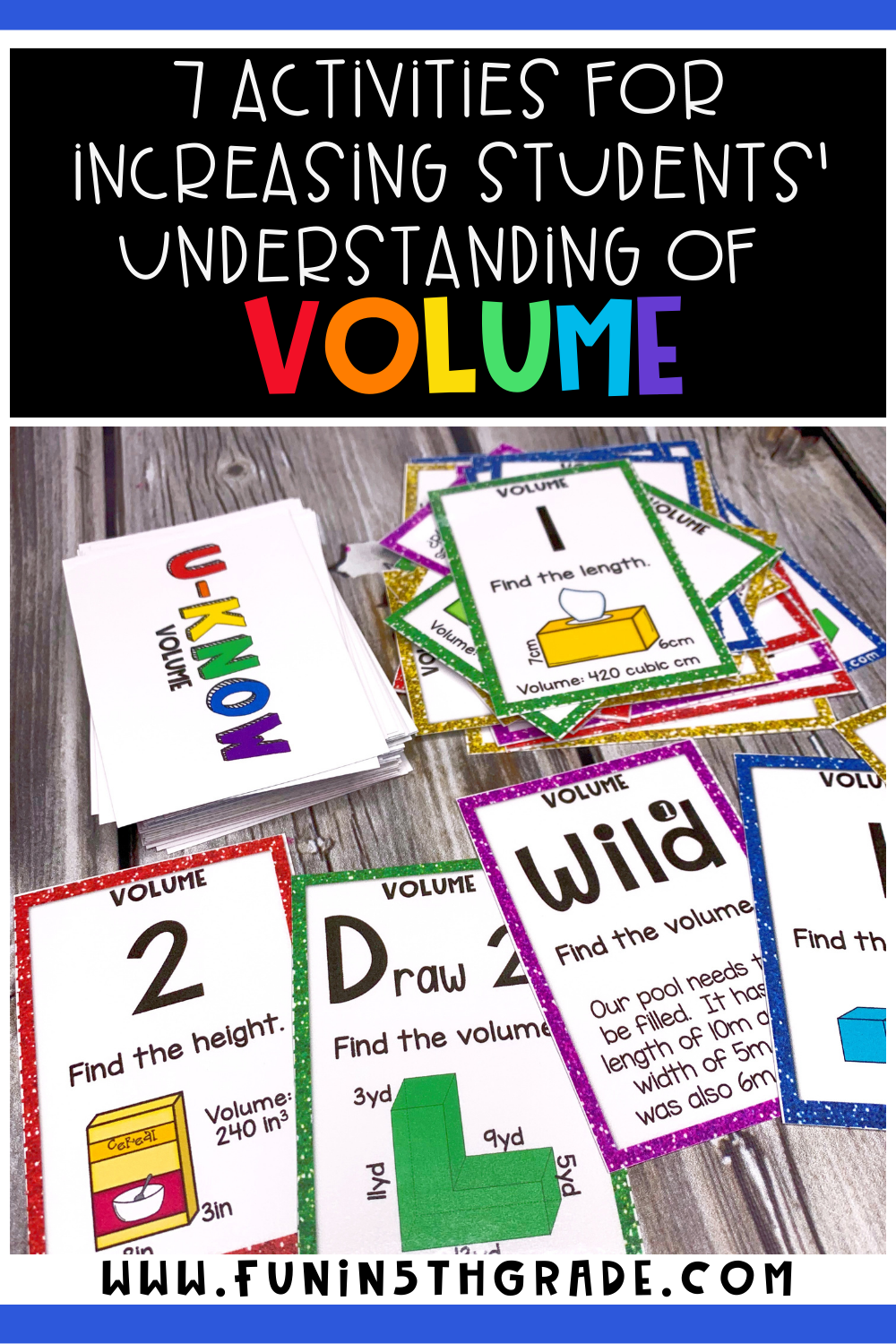 Activities for Increasing Students' Understanding of Volume Pinterest Image