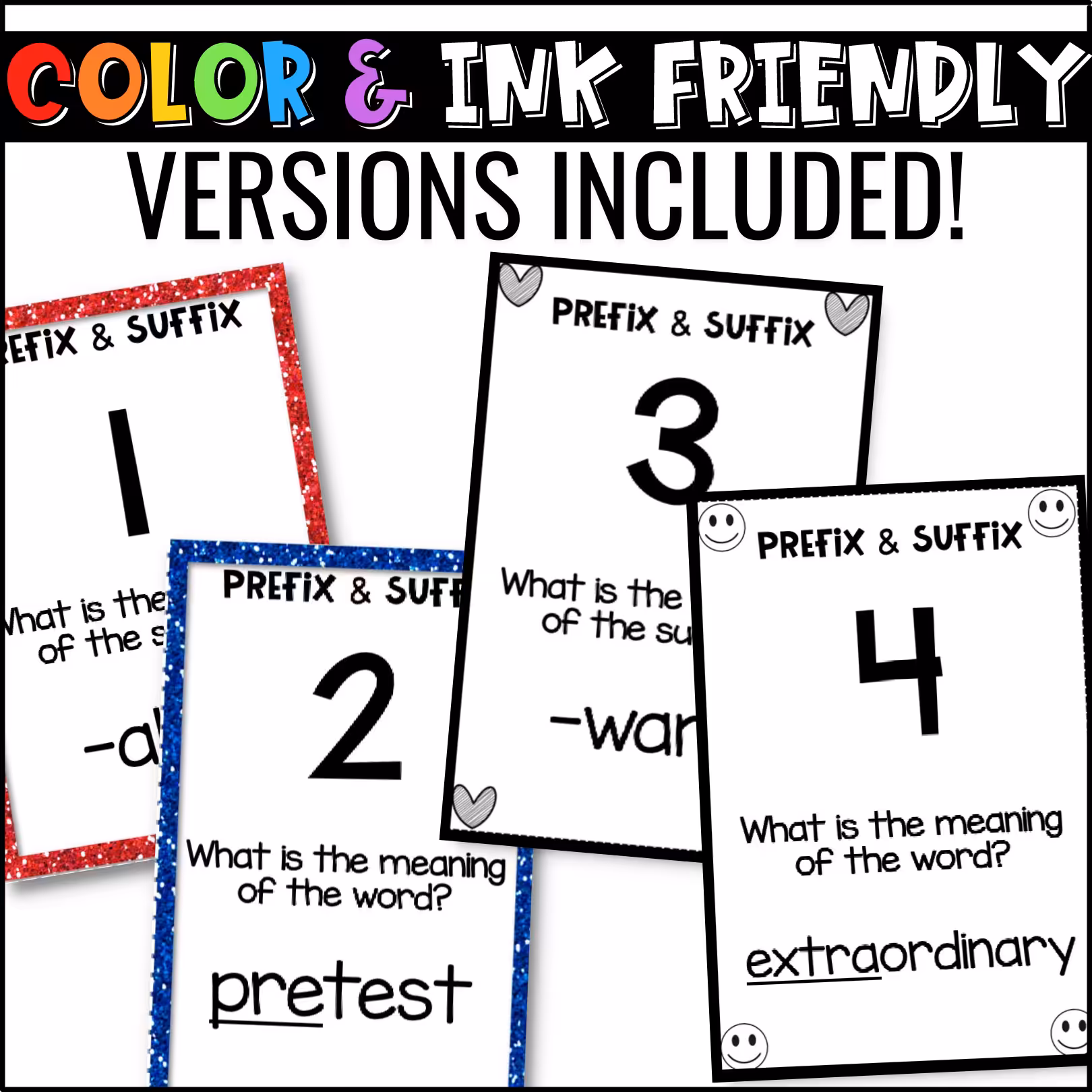 Prefix and Suffix U-Know Review Game (2)