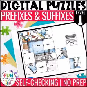 Prefix and Suffix Review Puzzles