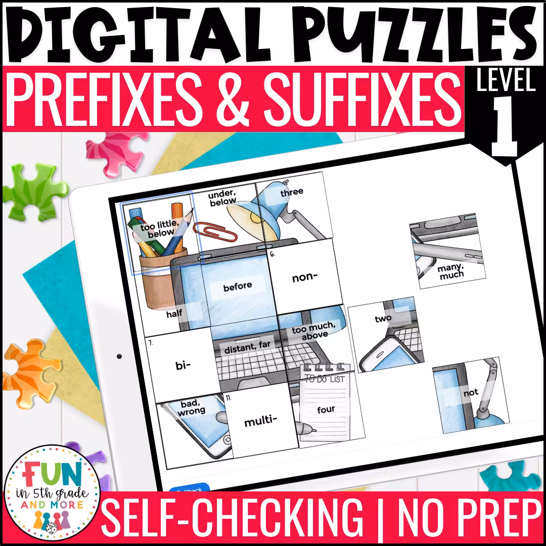 Prefix and Suffix Review Puzzles