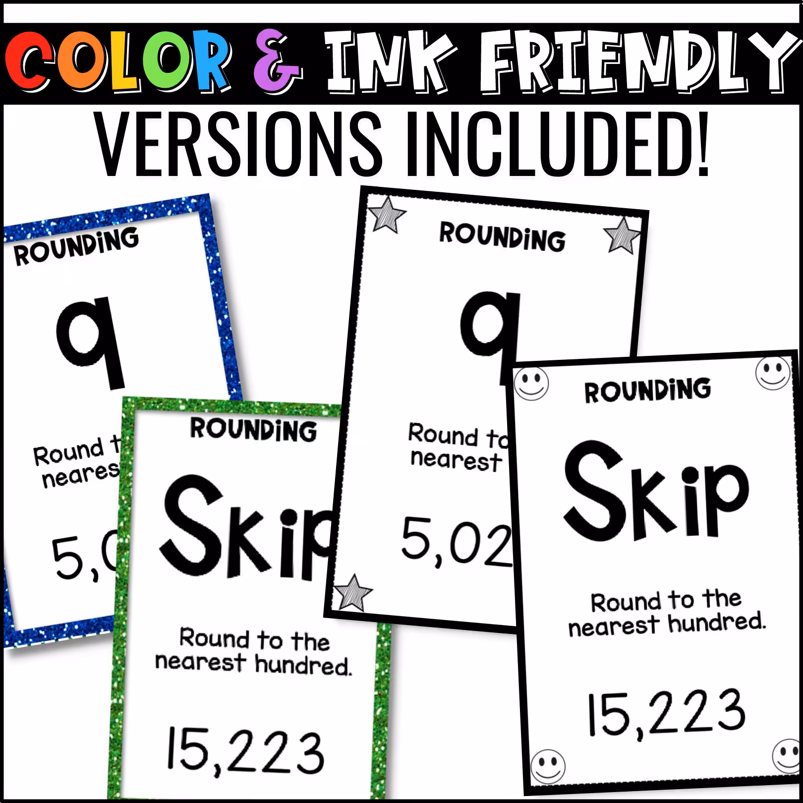 Rounding Whole Numbers and Decimals U-Know Math Review Game (2)