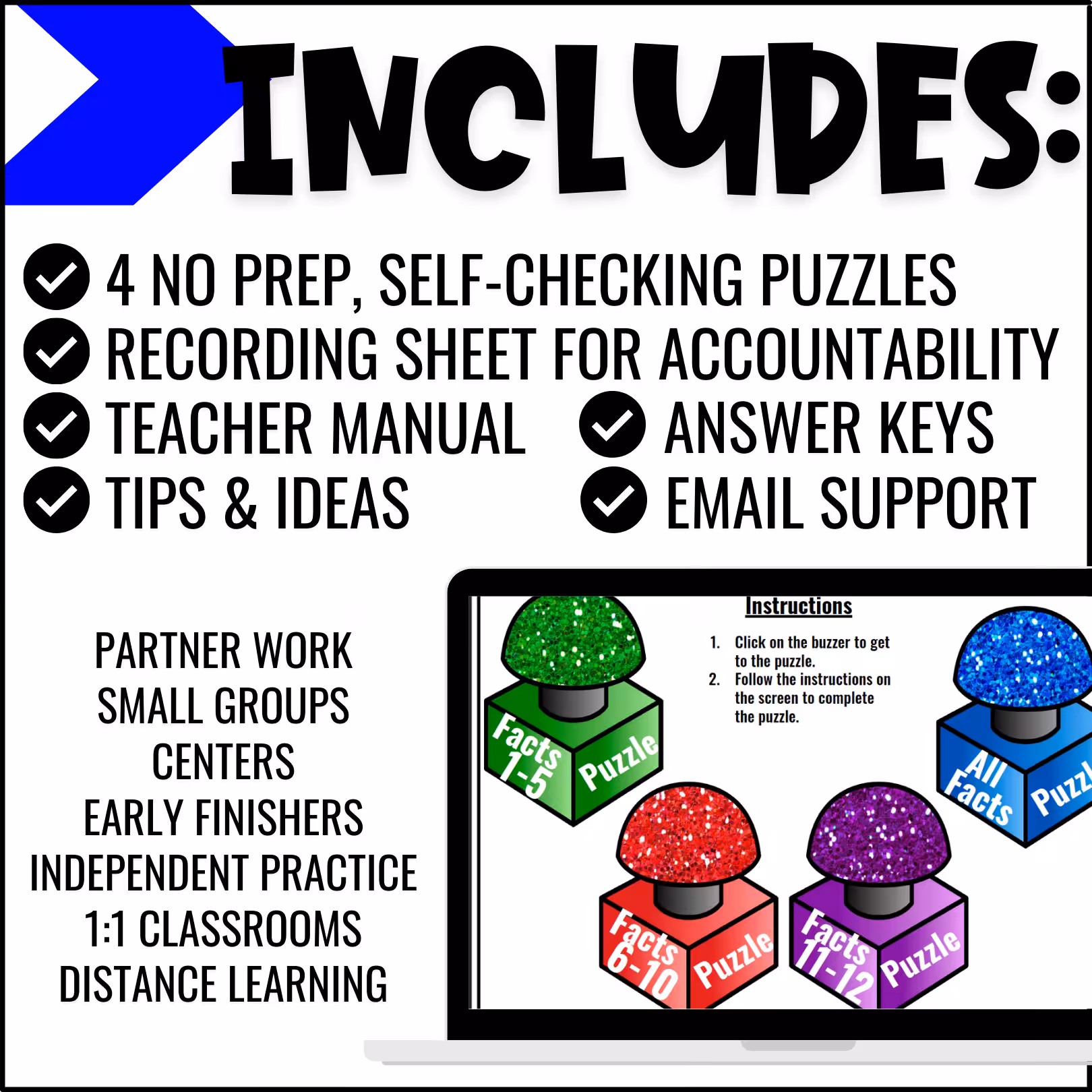 Subtraction Facts Digital Puzzles (3)