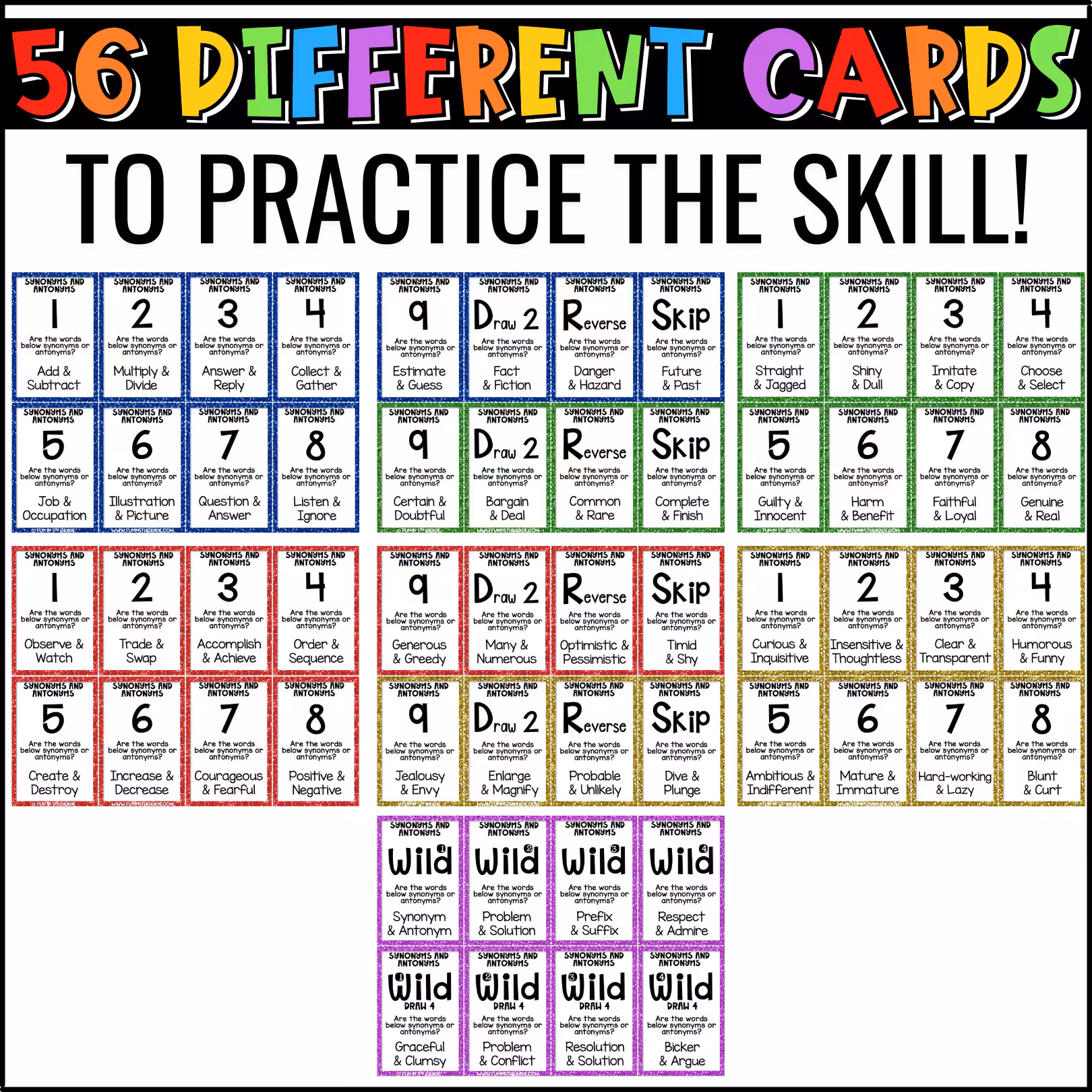 Synonym and Antonym U-Know Review Game (3)
