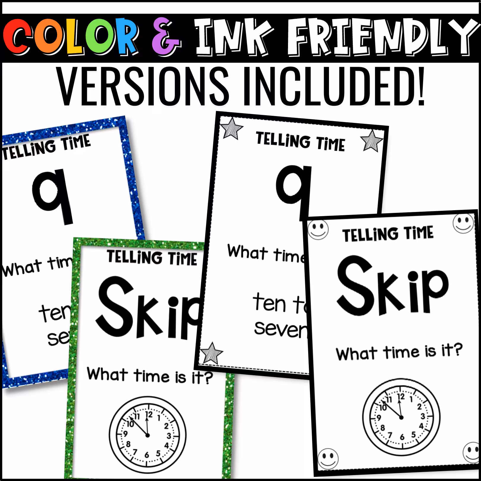 Telling Time U-Know Math Review Game (2)
