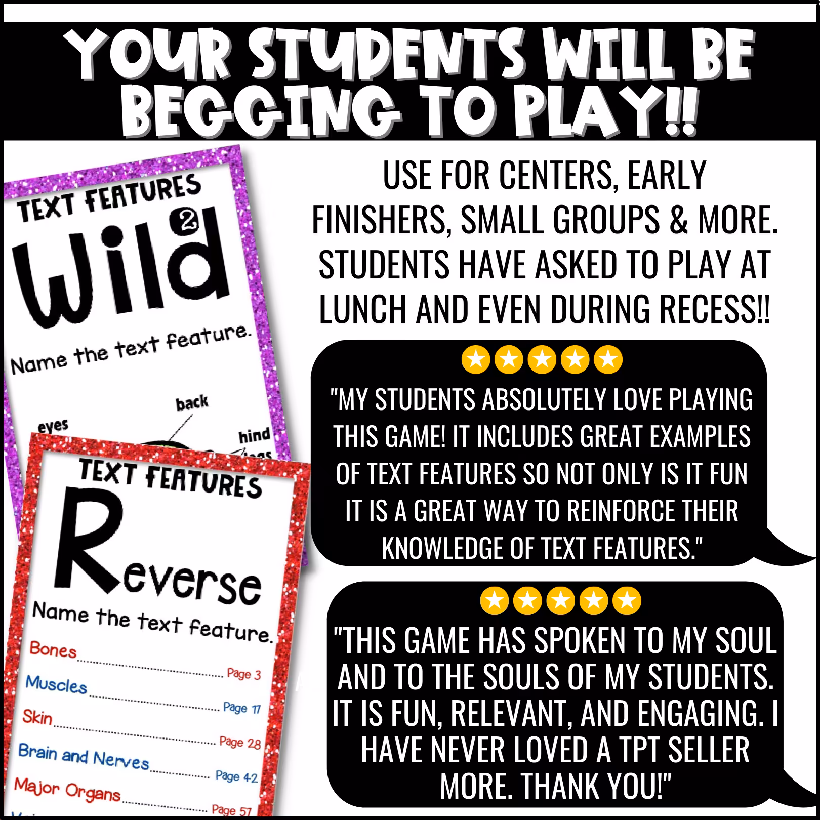 Text Features U-Know Review Game (5)
