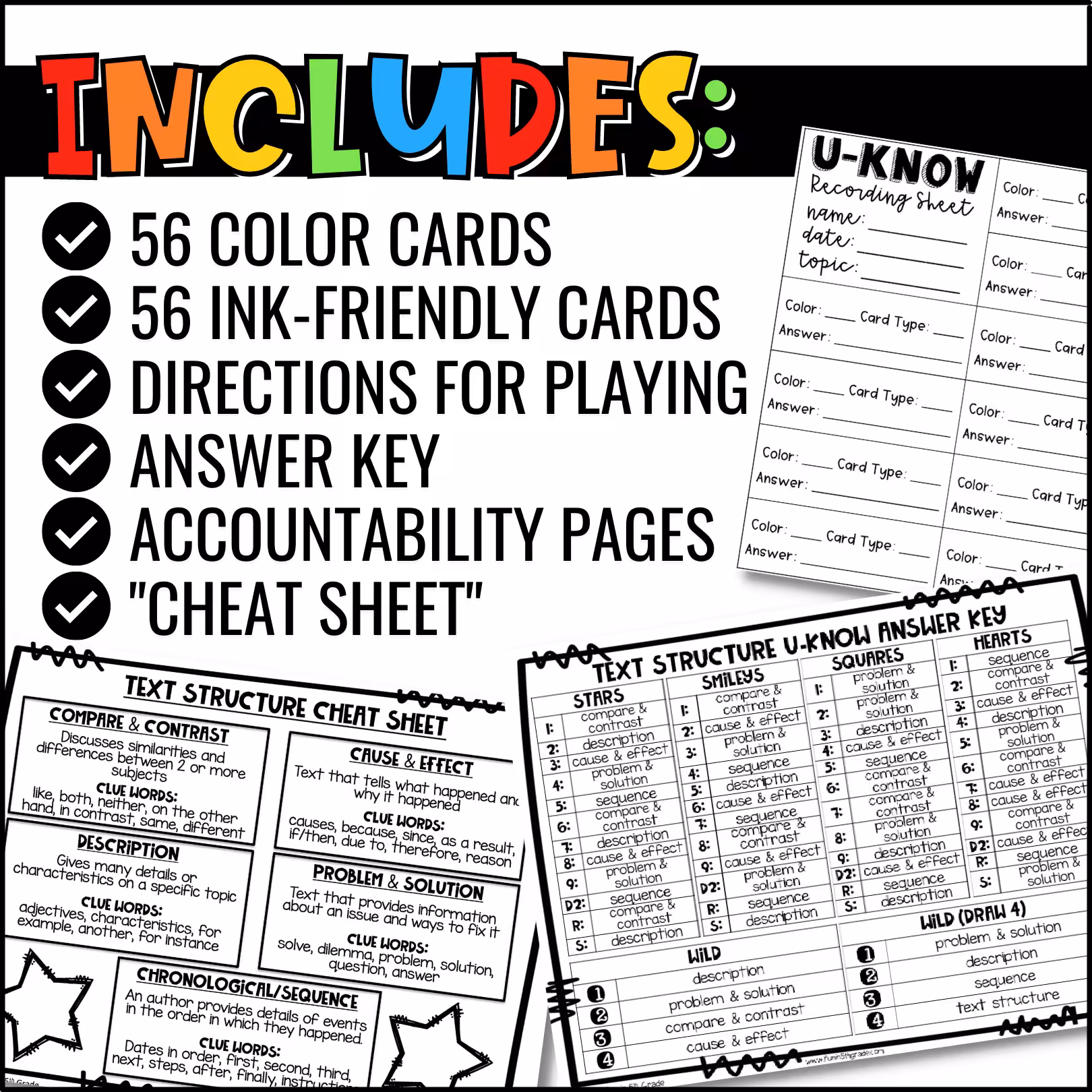 Text Structure U-Know Review Game (4)