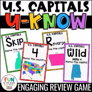 U-Know US State Capitals Game