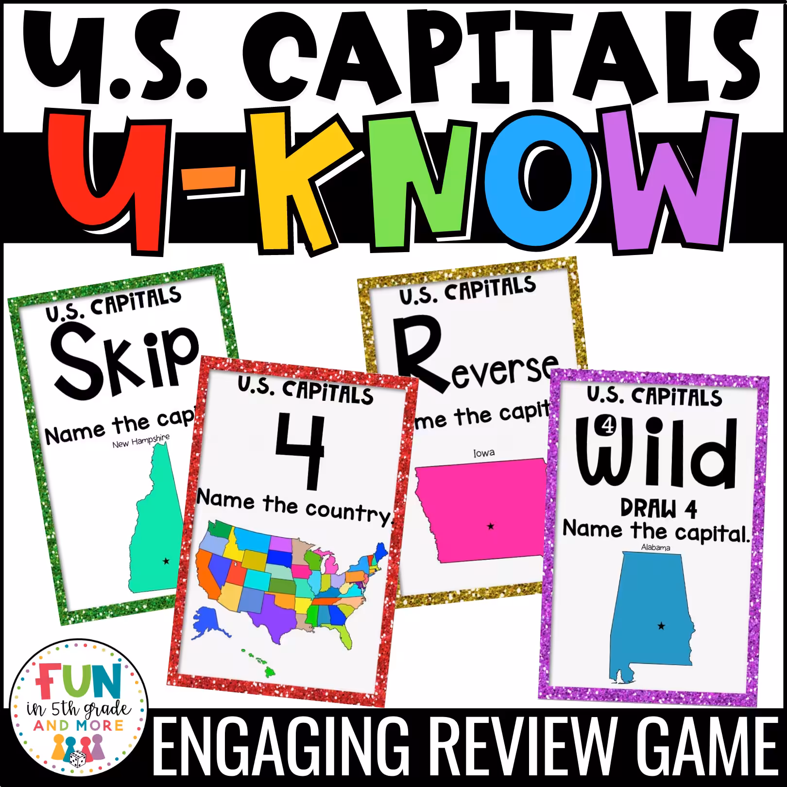 U-Know US State Capitals Game