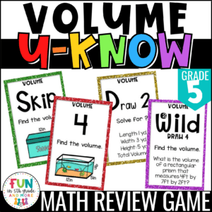U-Know Finding Volume Game