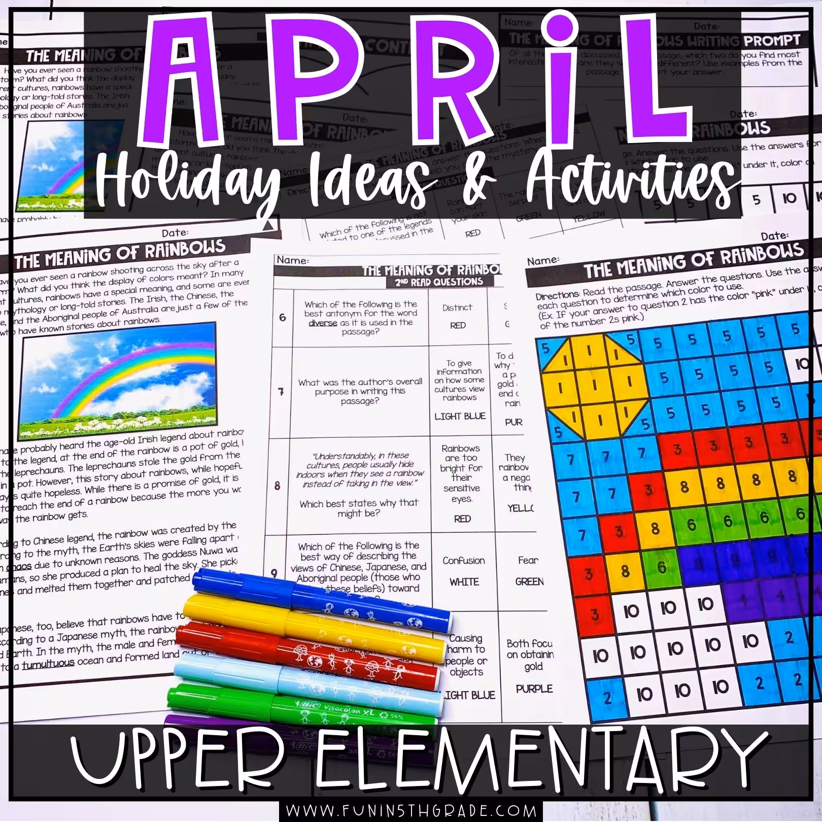 April-Themed Activities and Ideas for Upper Elementary
