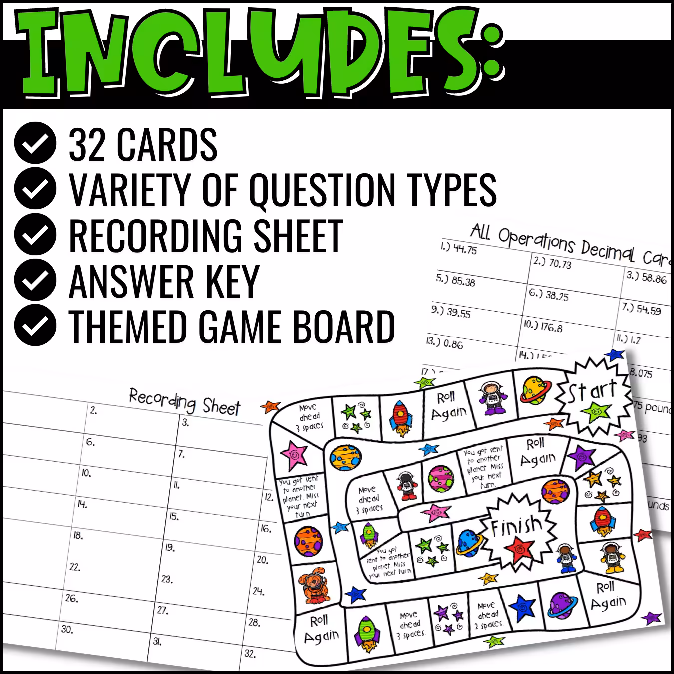 Decimals All Operations Task Cards (3)