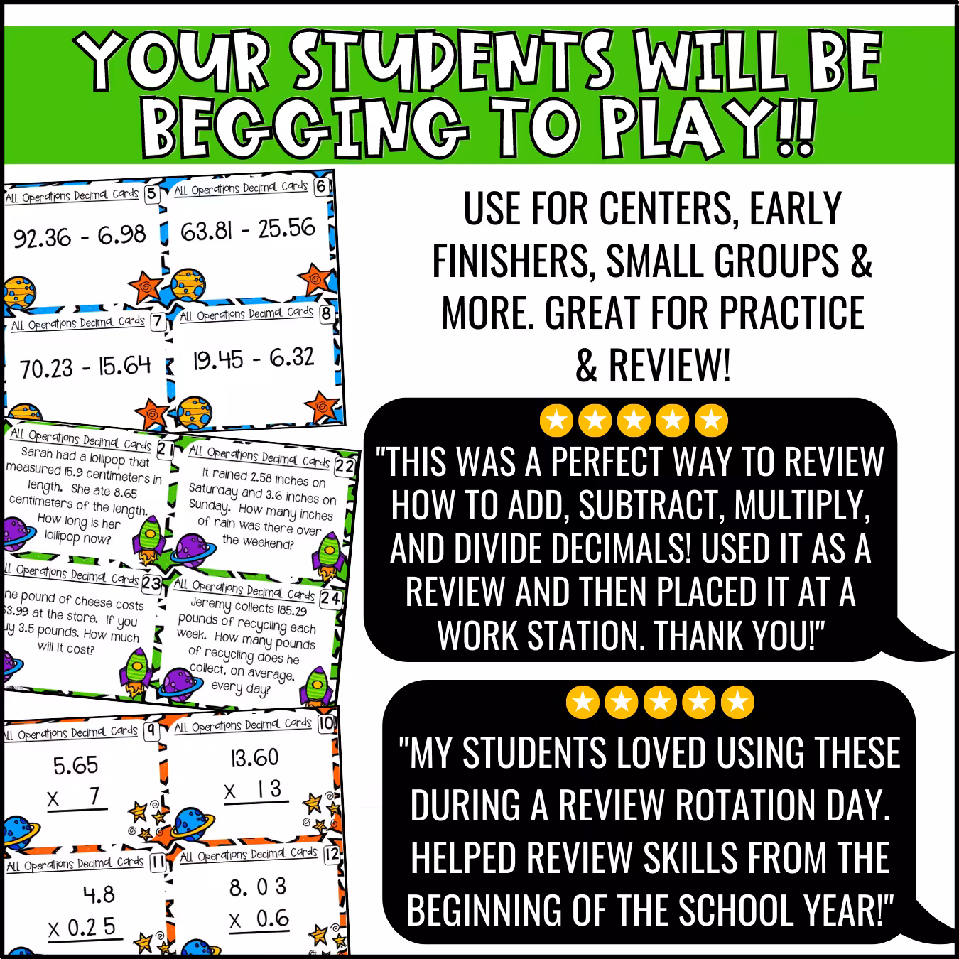 Decimals All Operations Task Cards (4)