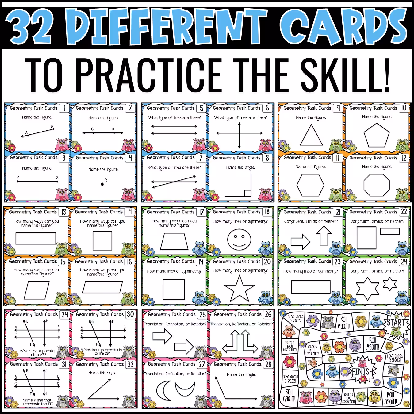 Geometry Task Cards Set 1 (2)