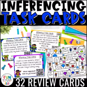 Inference Task Cards {Making Inferences Game} with QR Codes