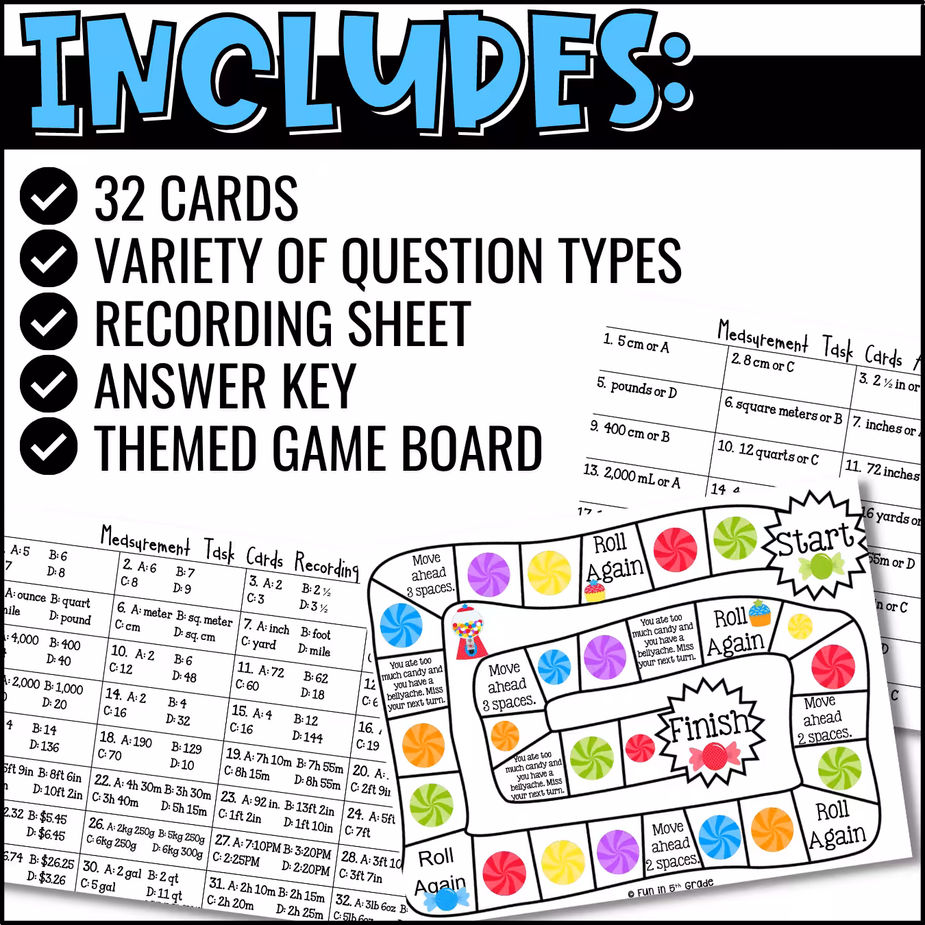 Measurement Task Cards (3)