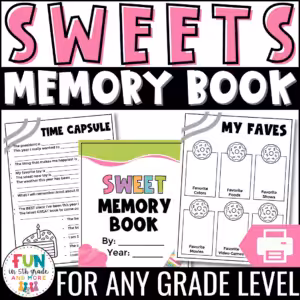 End of the Year Activity | Memory Book: Candy Theme {Grades 3-6}