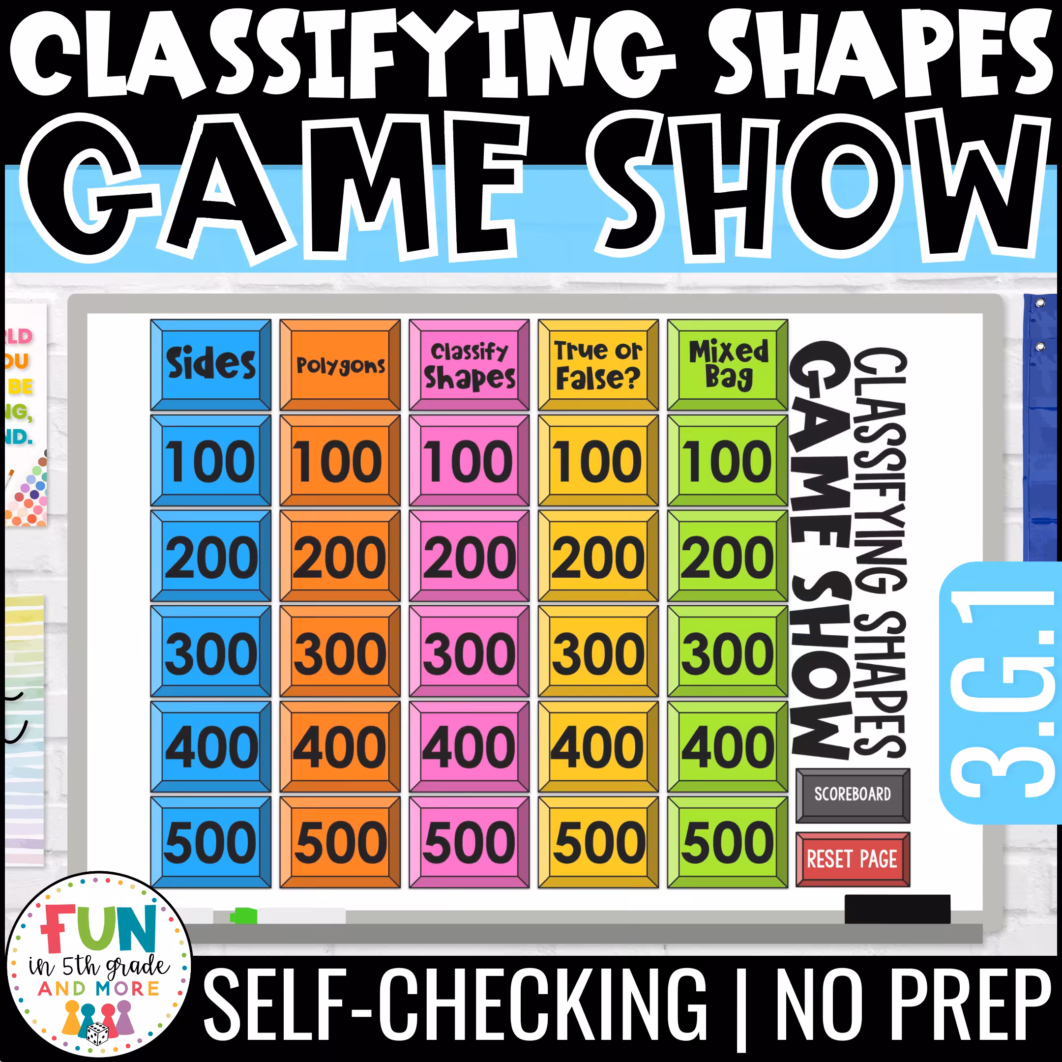 Classifying Shapes Game Show
