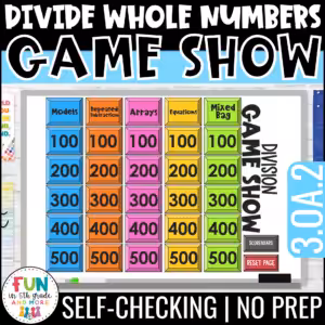 Dividing Whole Numbers Game Show