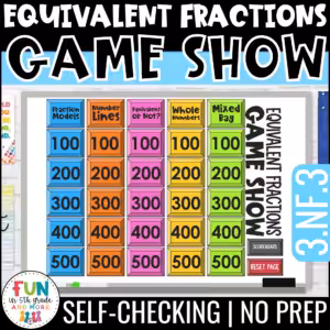 Equivalent Fractions Game Show