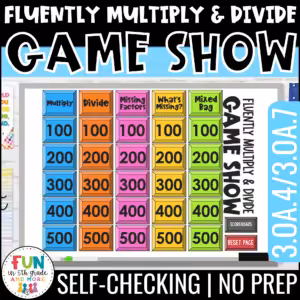 Fluently Multiply and Divide Game Show
