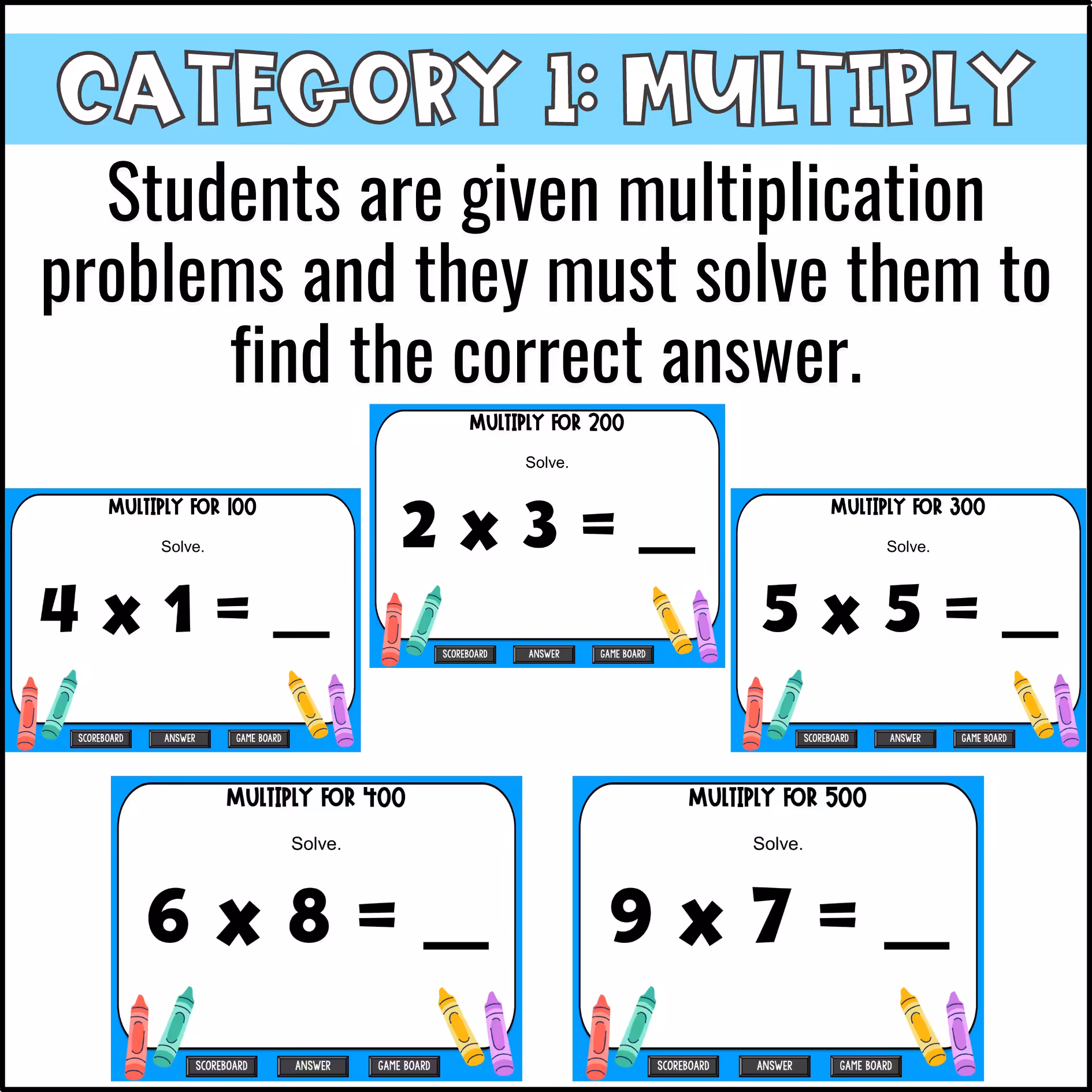 Fluently Multiply and Divide Game Show (4)