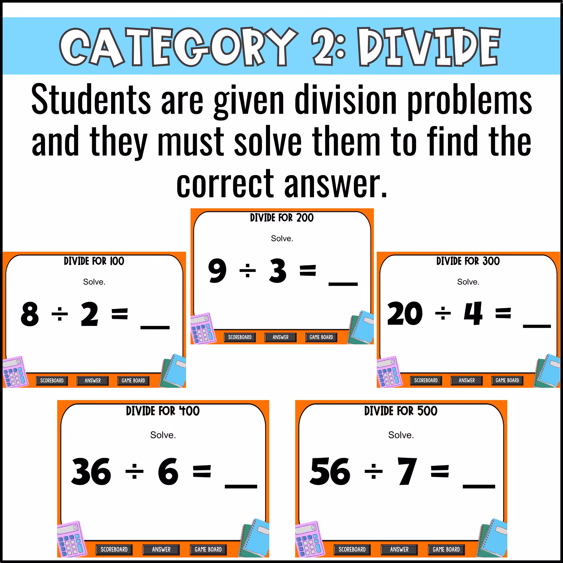 Fluently Multiply and Divide Game Show (5)