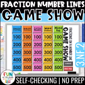 Fractions on a Number Line Game Show