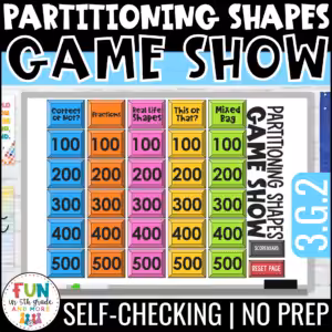 Partitioning Shapes Game Show
