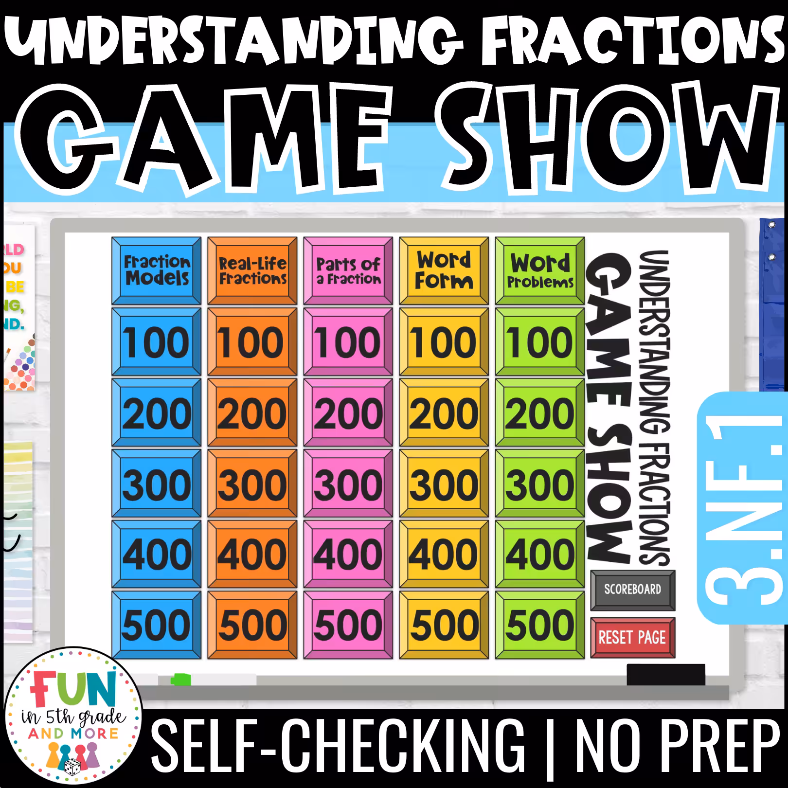 Understanding Fractions Game Show